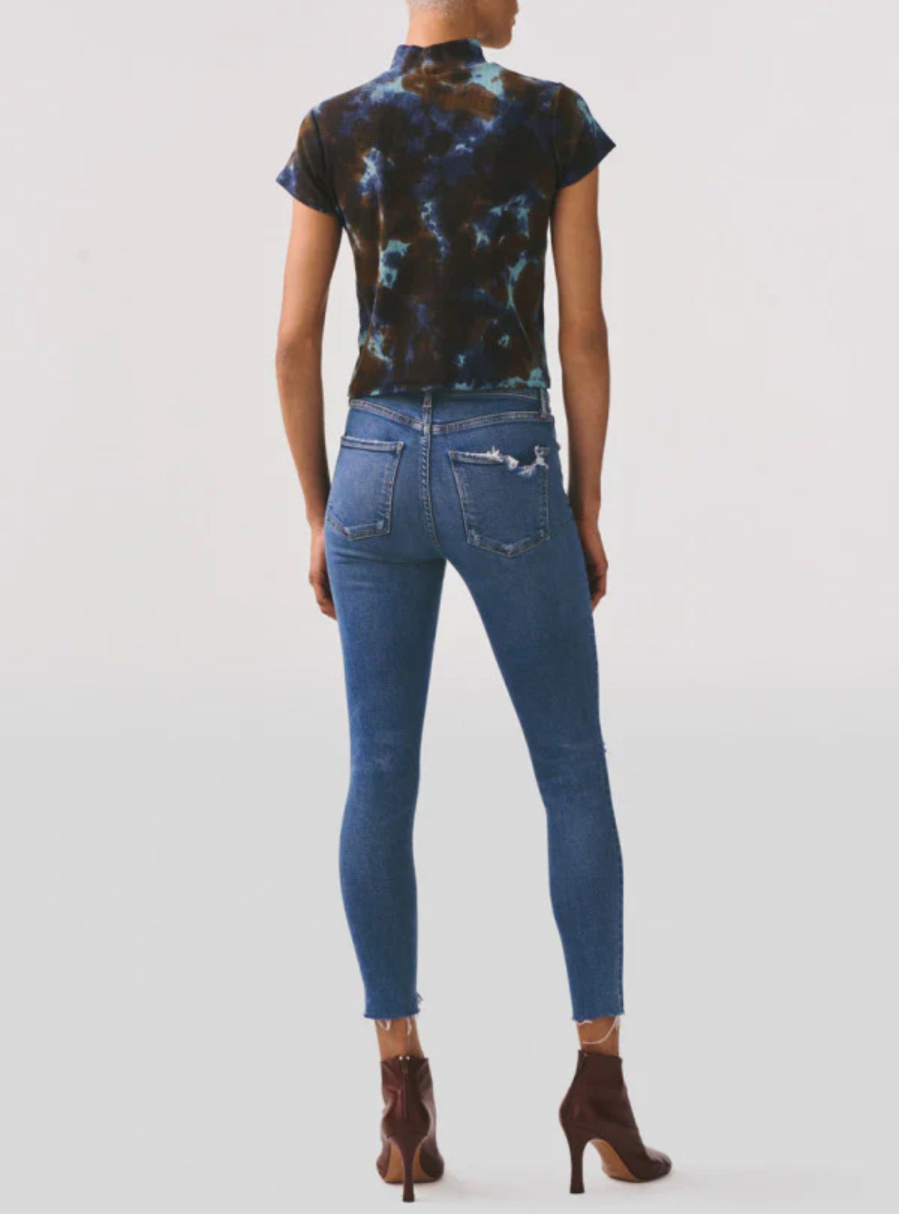 AGOLDE Denim Sophie High Waist Crop Skinny - Pentacle