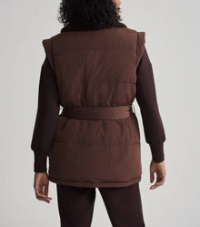 Varley Lanville Reversible Gilet - Chestnut/Coffee Bean