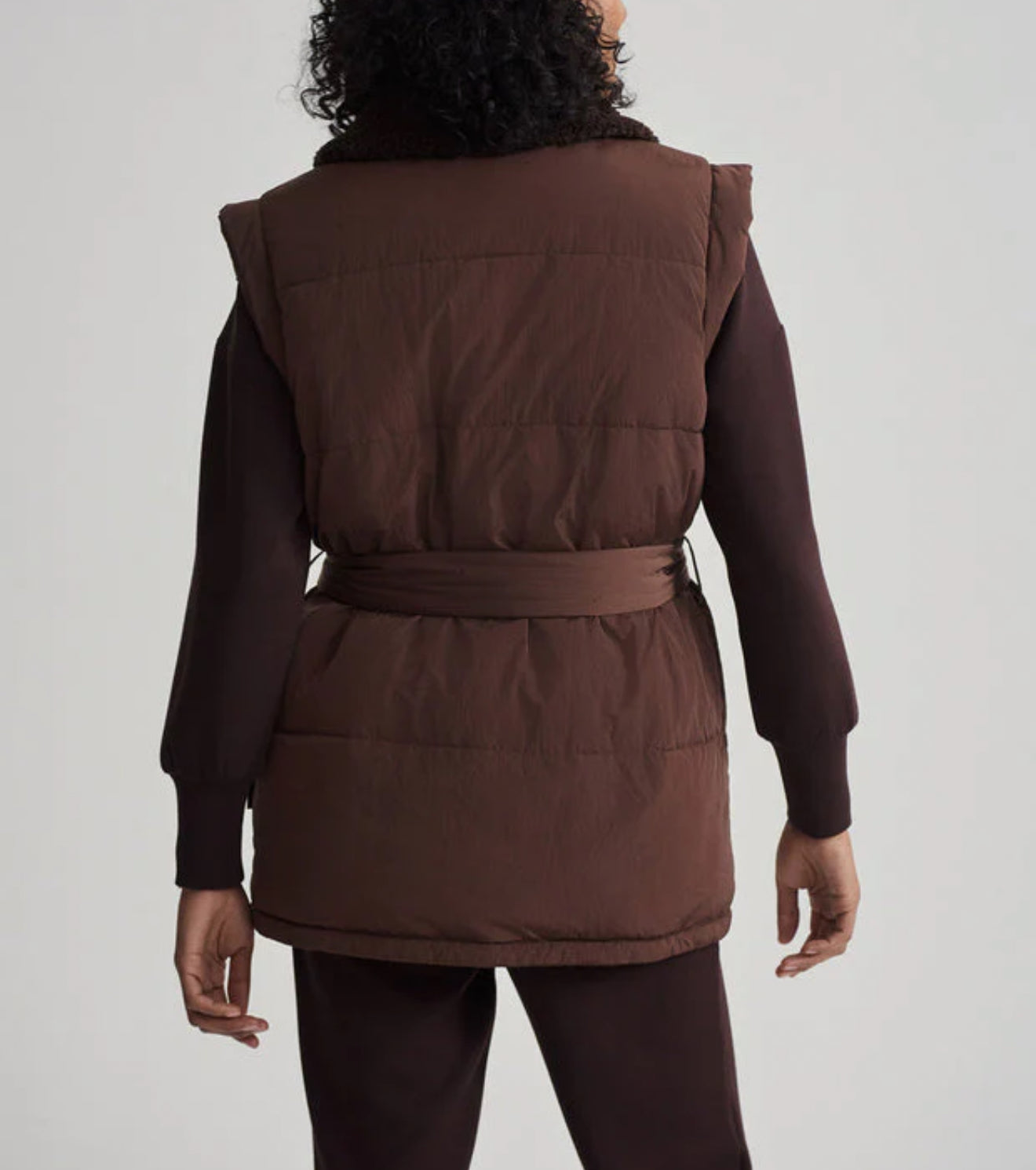 Varley Lanville Reversible Gilet - Chestnut/Coffee Bean