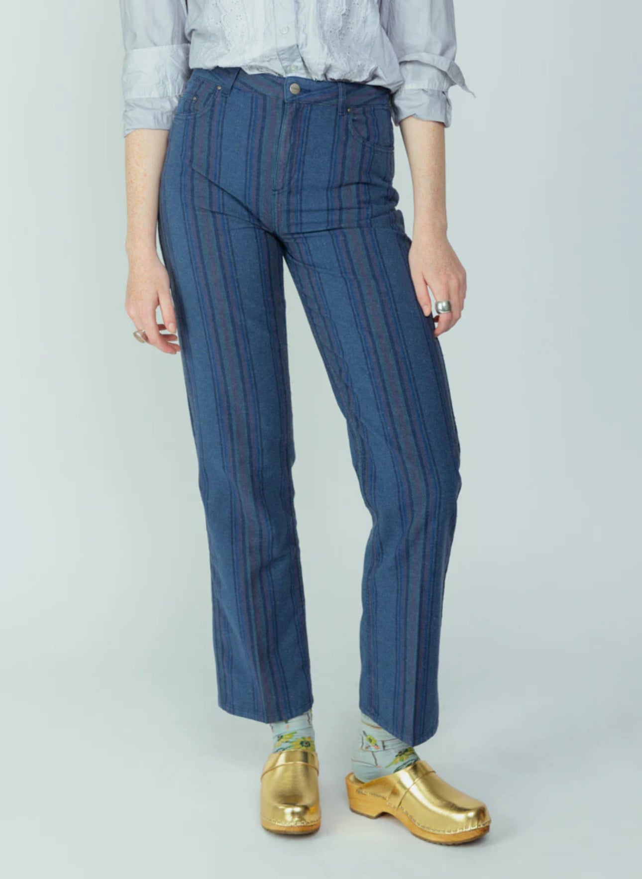 Chloé Stora Ruby Stripe Denim Trouser