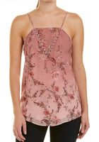 haute hippie No Regrets Floral Print Silk Camisole - Rose Of The Wild Bunch