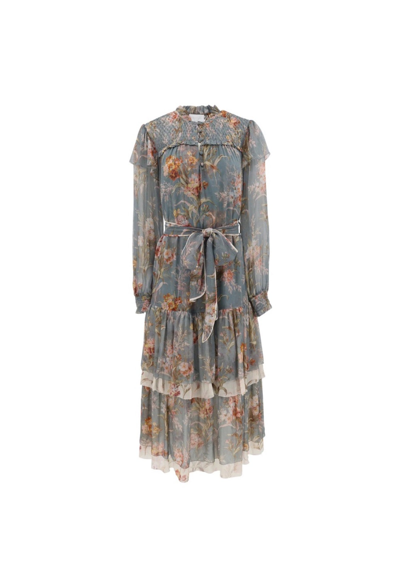 Christy Lynn Gianna Dress - Blue Brocade
