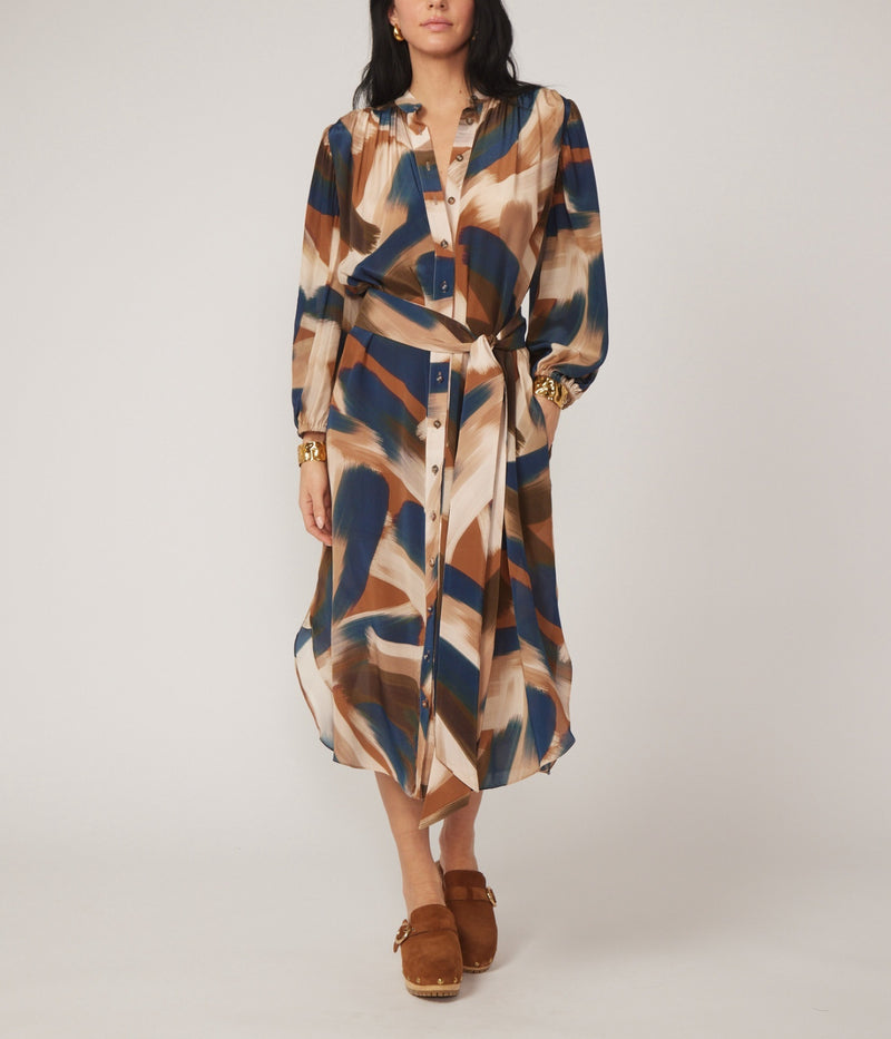 Gilner Farrar Elora Brushstroke Dress