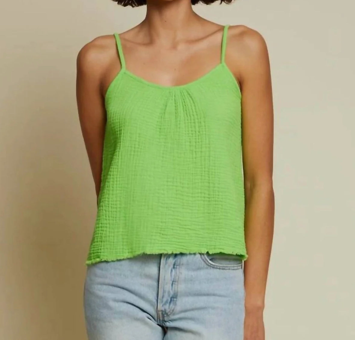 Nation Ltd Millie Swing Cami - Acid Green