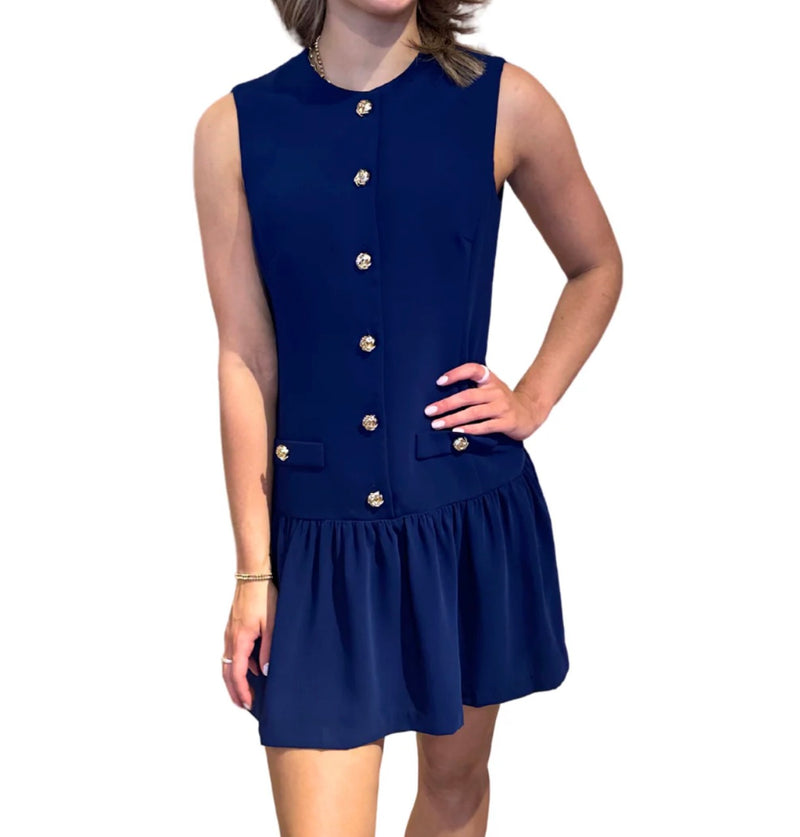 Amanda Uprichard Oaklyn Dress - Navy