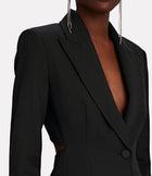 A.L.C. Carlyle Cut-Out Twill Blazer - Black