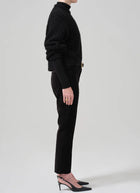 Citizens of Humanity Isola Velvet Cropped Trouser - Black