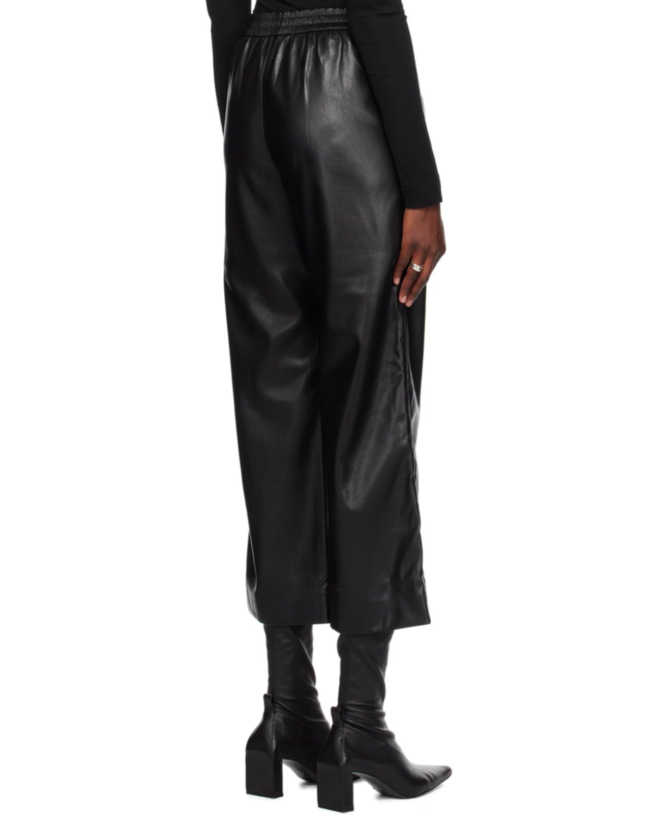 Nanushka Odessa Okobor™ Alt-Leather Pants - Black