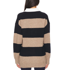 A.L.C. Mason Sweater - Navy/Milk Tea