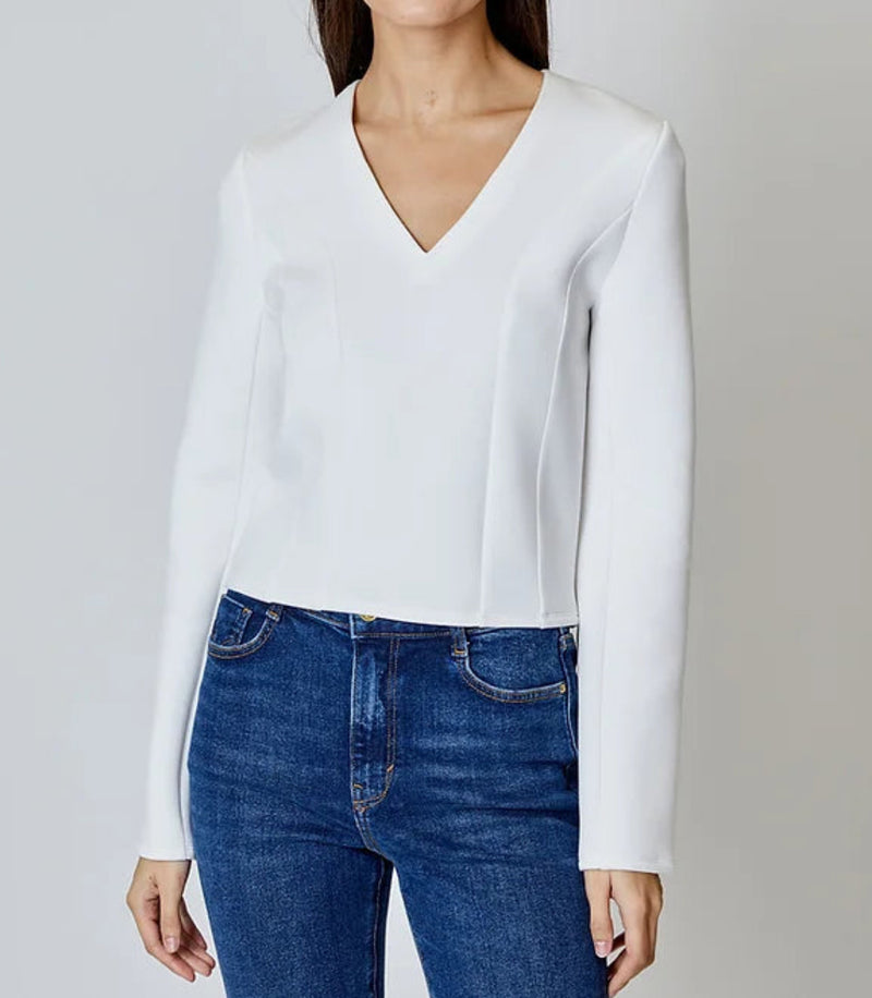 dh New York Margot Scuba Top - White