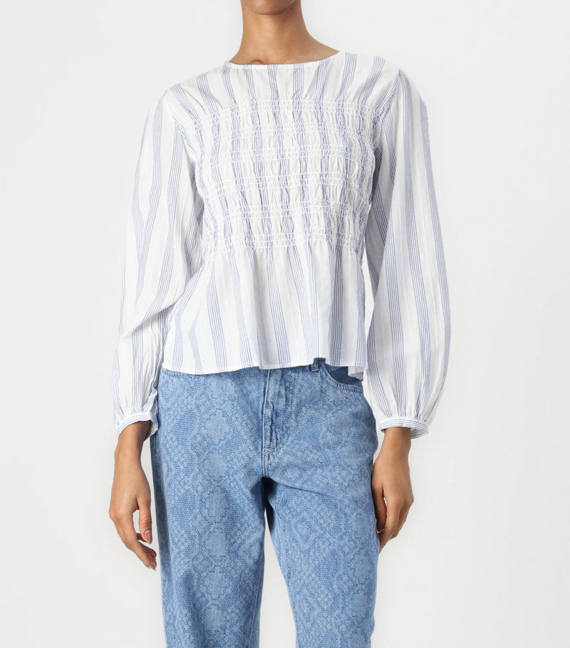 ICHI Rebekka Blouse - Cloud Dancer