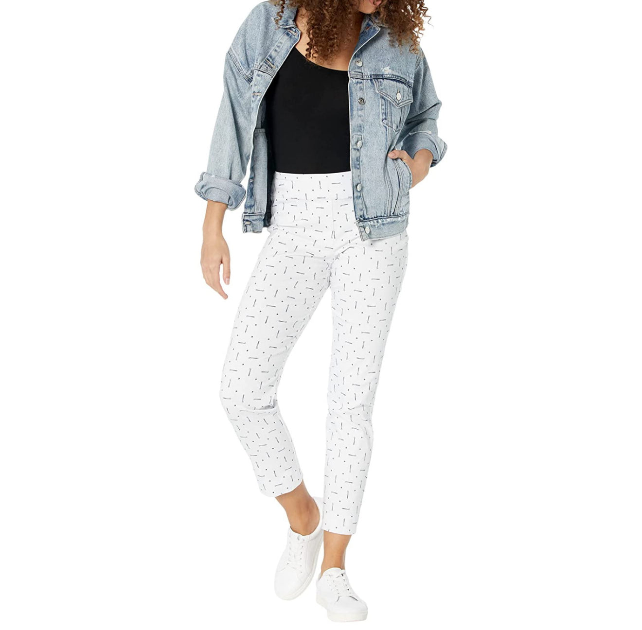 Krazy Larry Pull-On Ankle Pants - White Golf