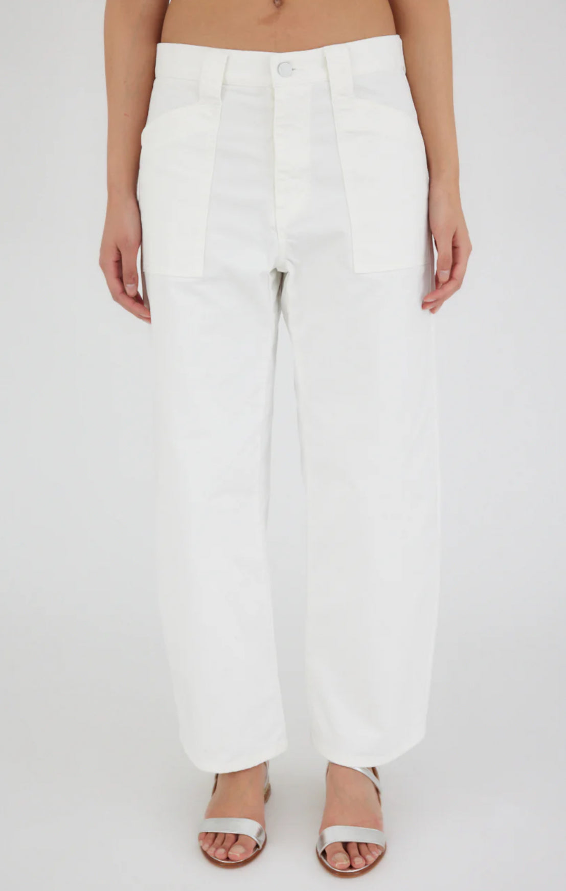 Moussy Vintage Rancho Gusset Cargo Pants - White