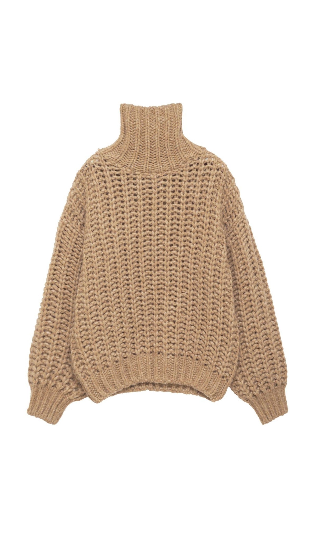 Anine Bing Iris Turtleneck Sweater - Camel