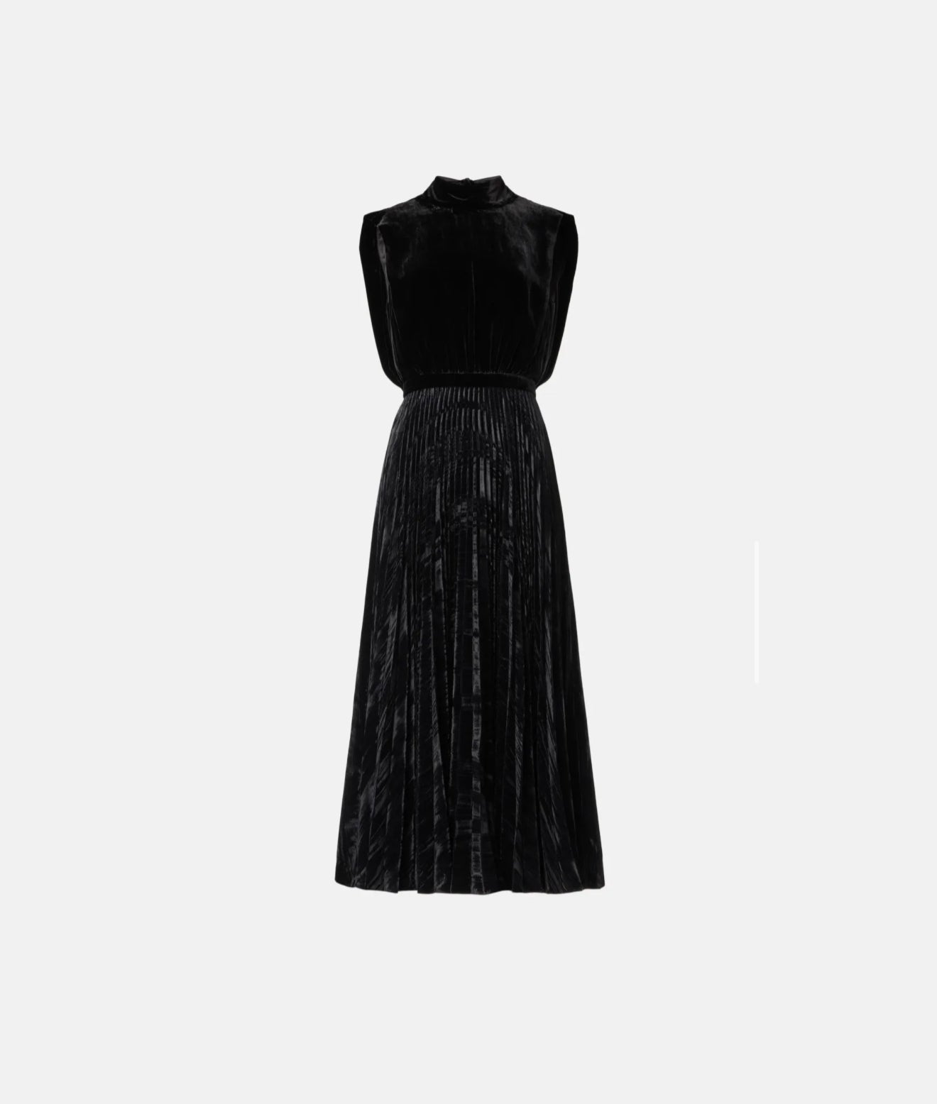 Saloni Fleur Velvet Dress - Liquid Black Saloni Fleur Velvet Dress - Liquid Black