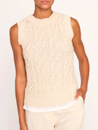 Brochu Walker The Otto Layered Tank - Egret