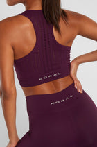 Koral Daisy Seamless Bra - Eggplant