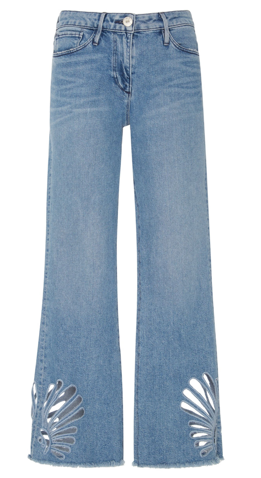 3x1 Freja Crop Bell Jeans - Elkhorn