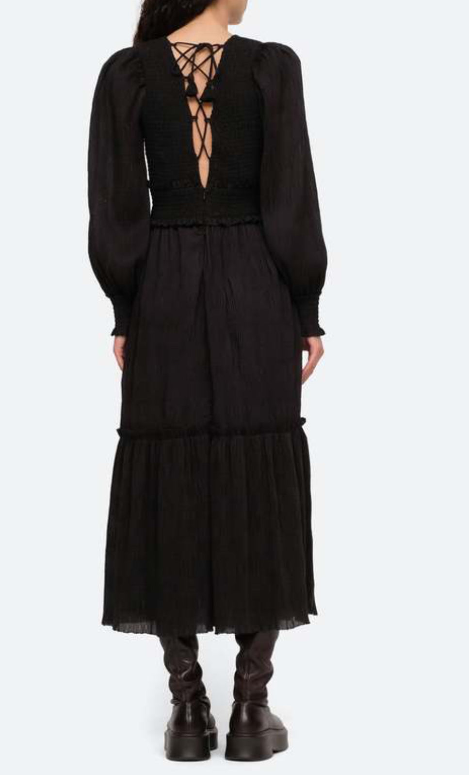 Sea New York Pasha Pleated Dress - Black