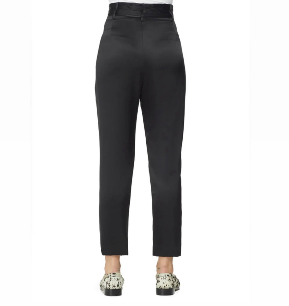 Michelle Mason Paperbag Trouser - Black