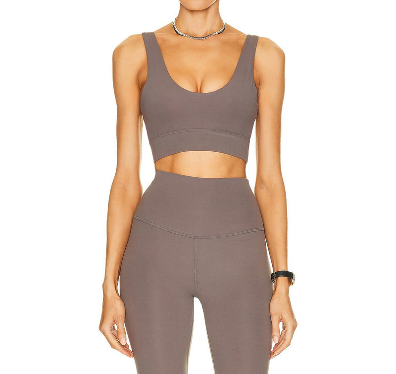 Varley Always Edwards Bra - Deep Charcoal