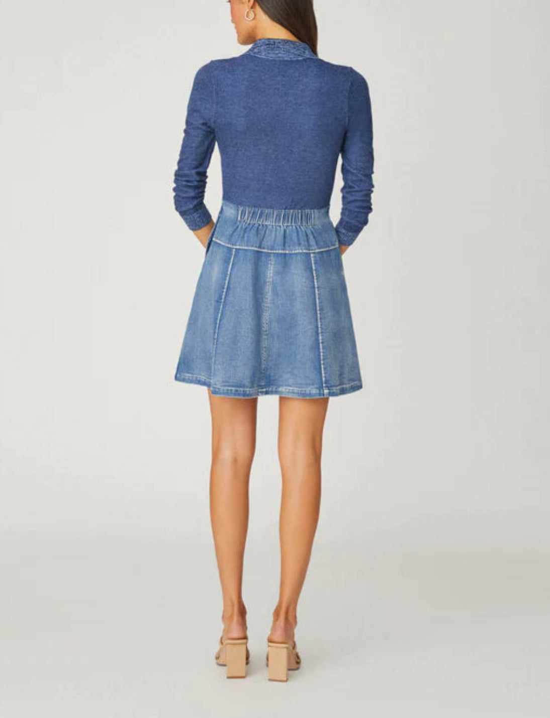 Shoshanna Dixie Dress - Denim