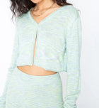 Callahan Knitwear Cara Cardi - Glacier Lake Space Dye