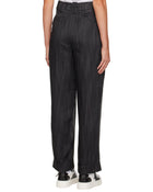 GANNI Black Striped Trousers - Black