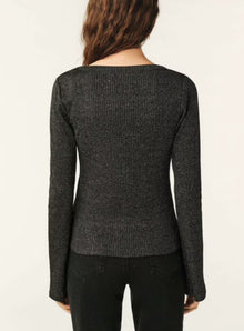 ba&sh Long-Sleeved T-Shirt - Lily Grey