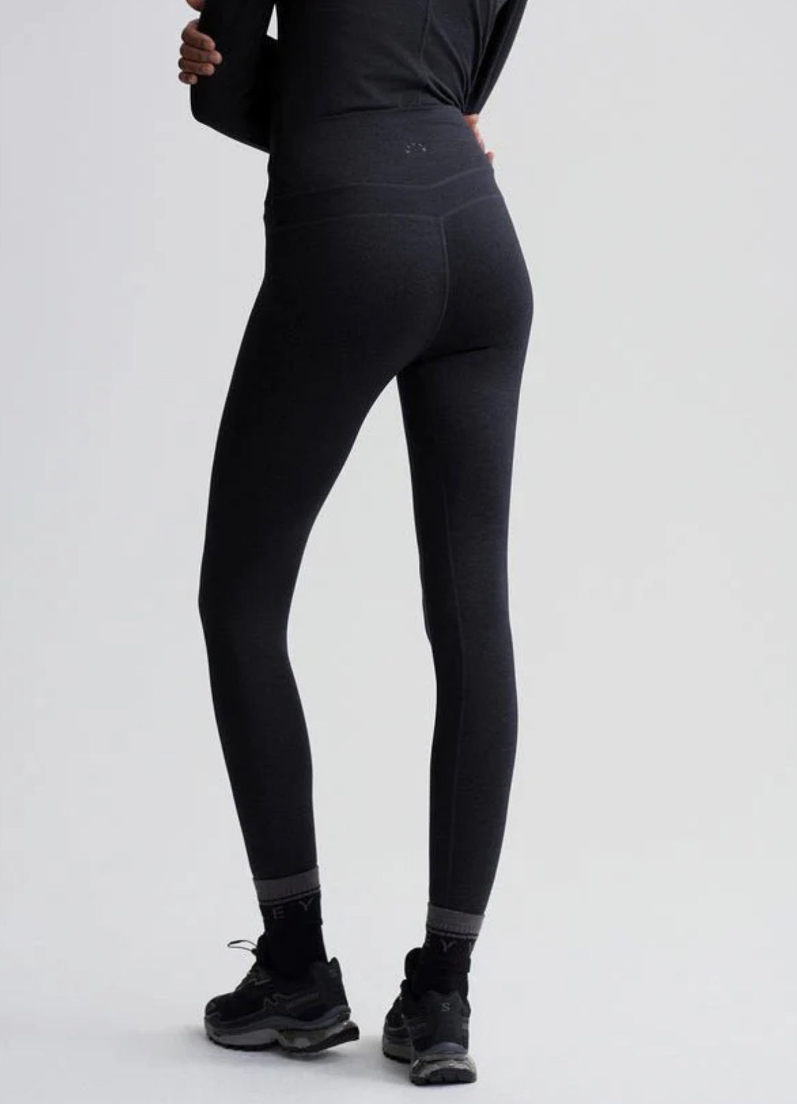 Varley Always Warm Base Layer Leggings- Black Marl