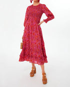 Pink City Prints Exclusive Vintage Poppy Isabel Classic Dress