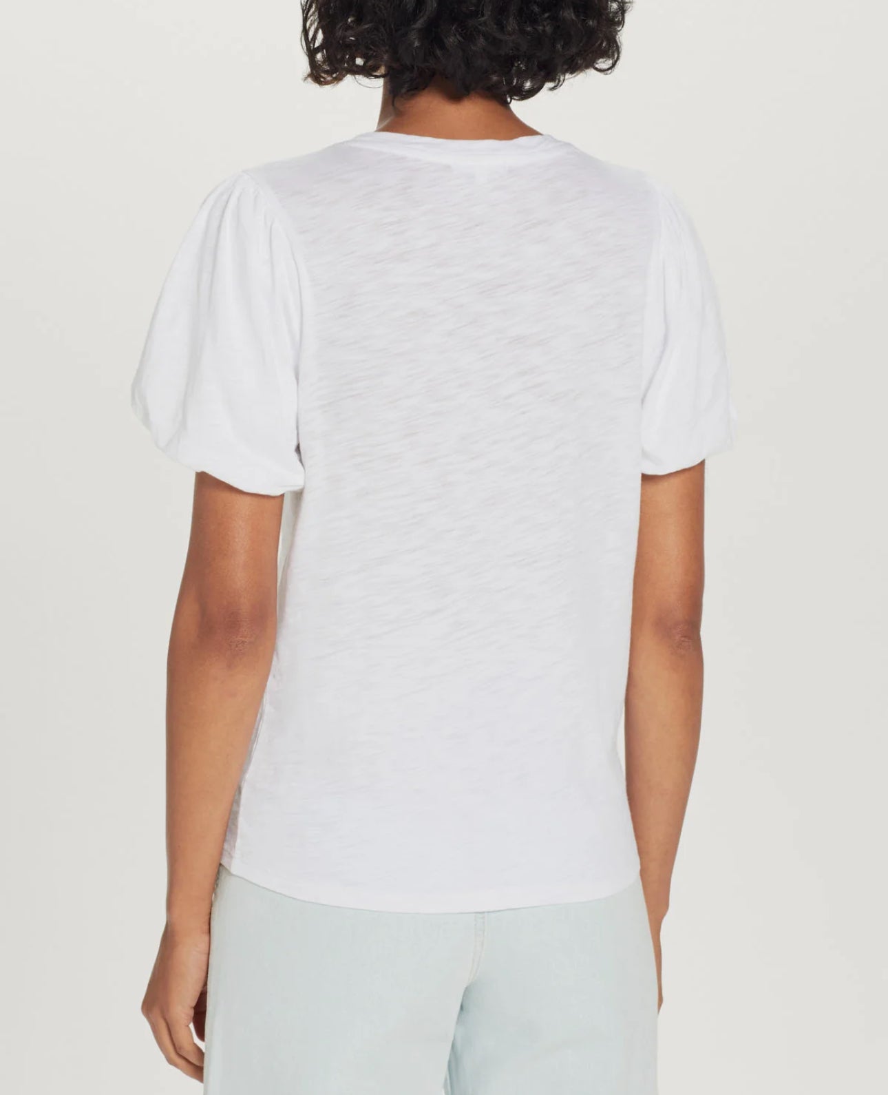 Goldie LeWinter Puff Sleeve Tee - White