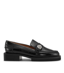 GANNI Jewel Moccasins - Black