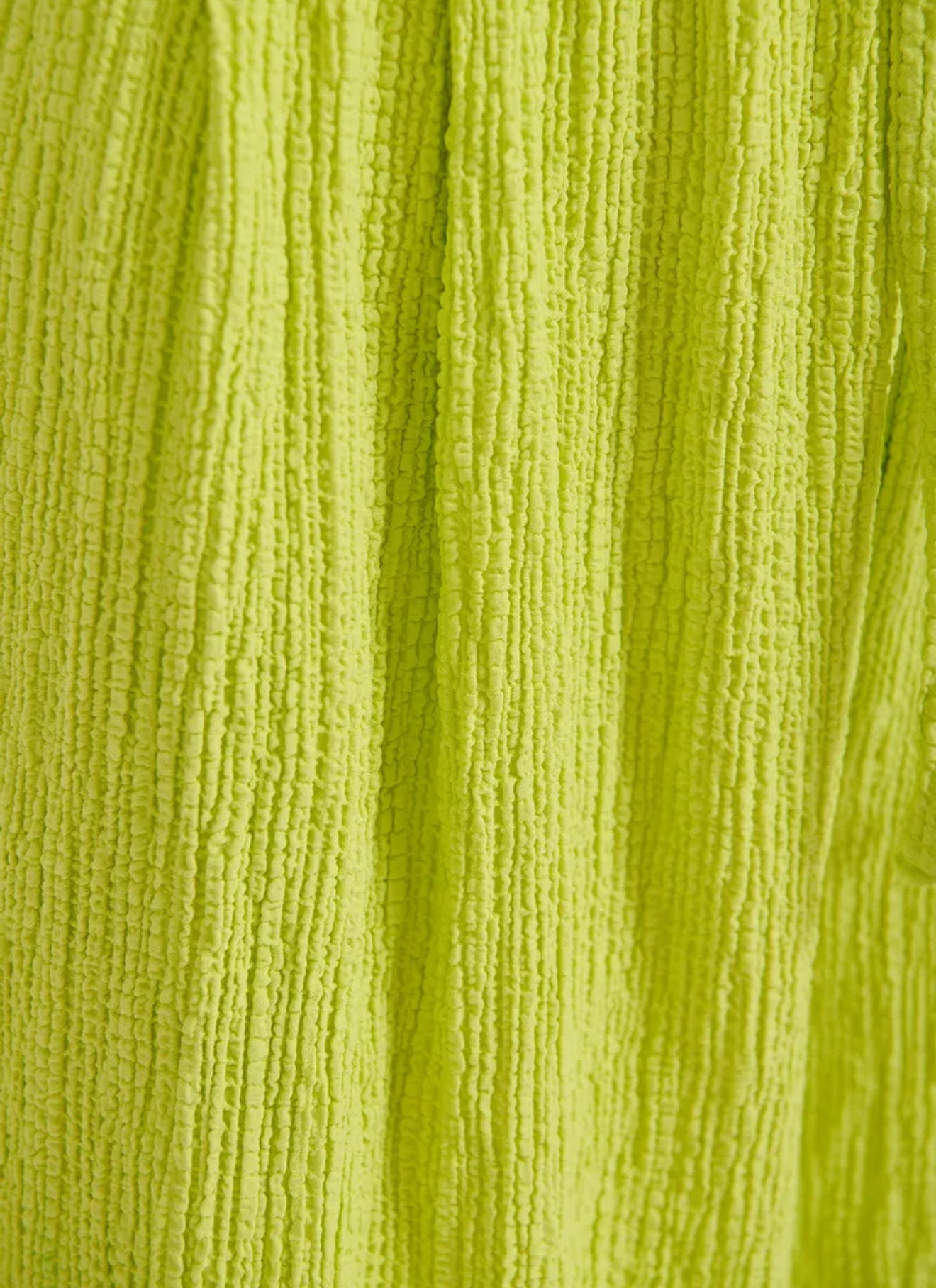 Essentiel Antwerp Seersucker Shorts -  Lime Green