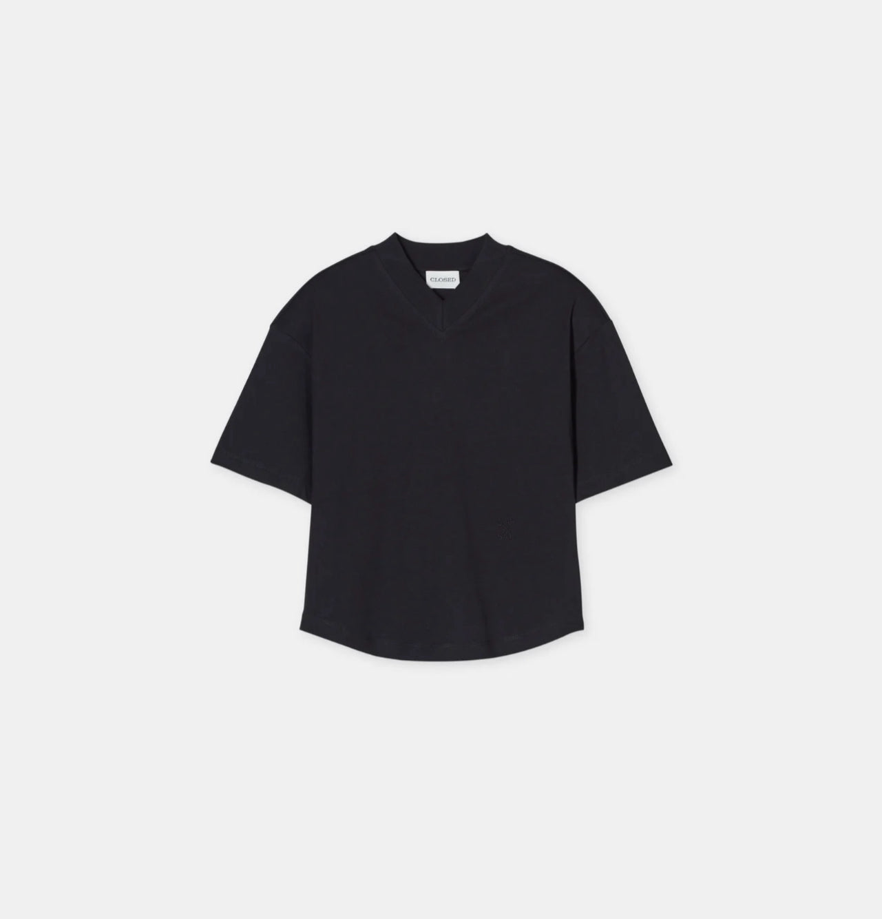 Closed V-Neck T-Shirt - Black