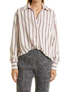 Smythe Over the Head Shirt - Ecru Banker Stripe