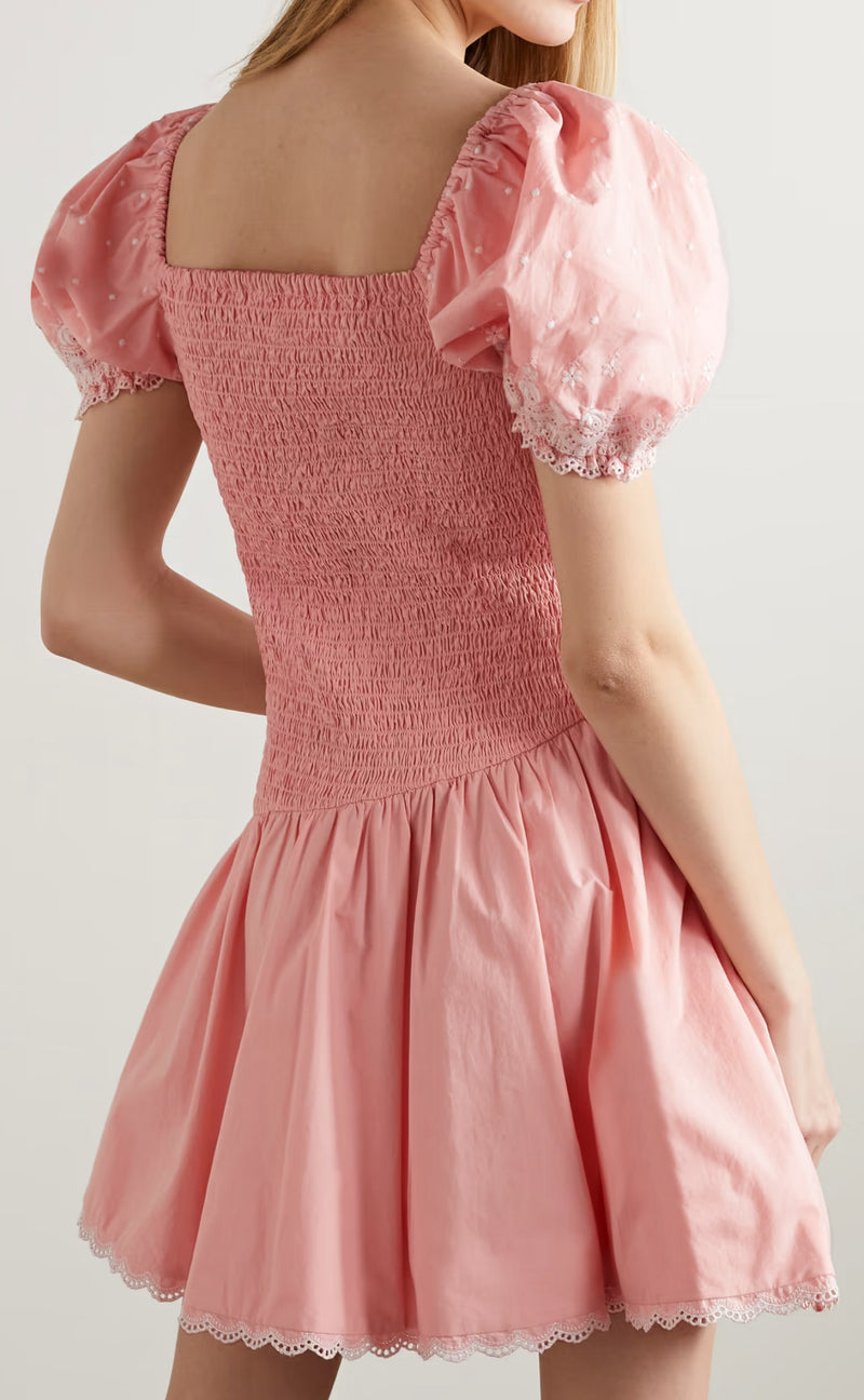 LoveShackFancy ASA Dress - Bubble Bath Pink