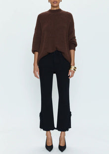Pistola Lennon Frayed Crop - Blackbird