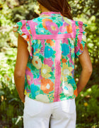 Love The Label Allegra Floral Print Sara Top