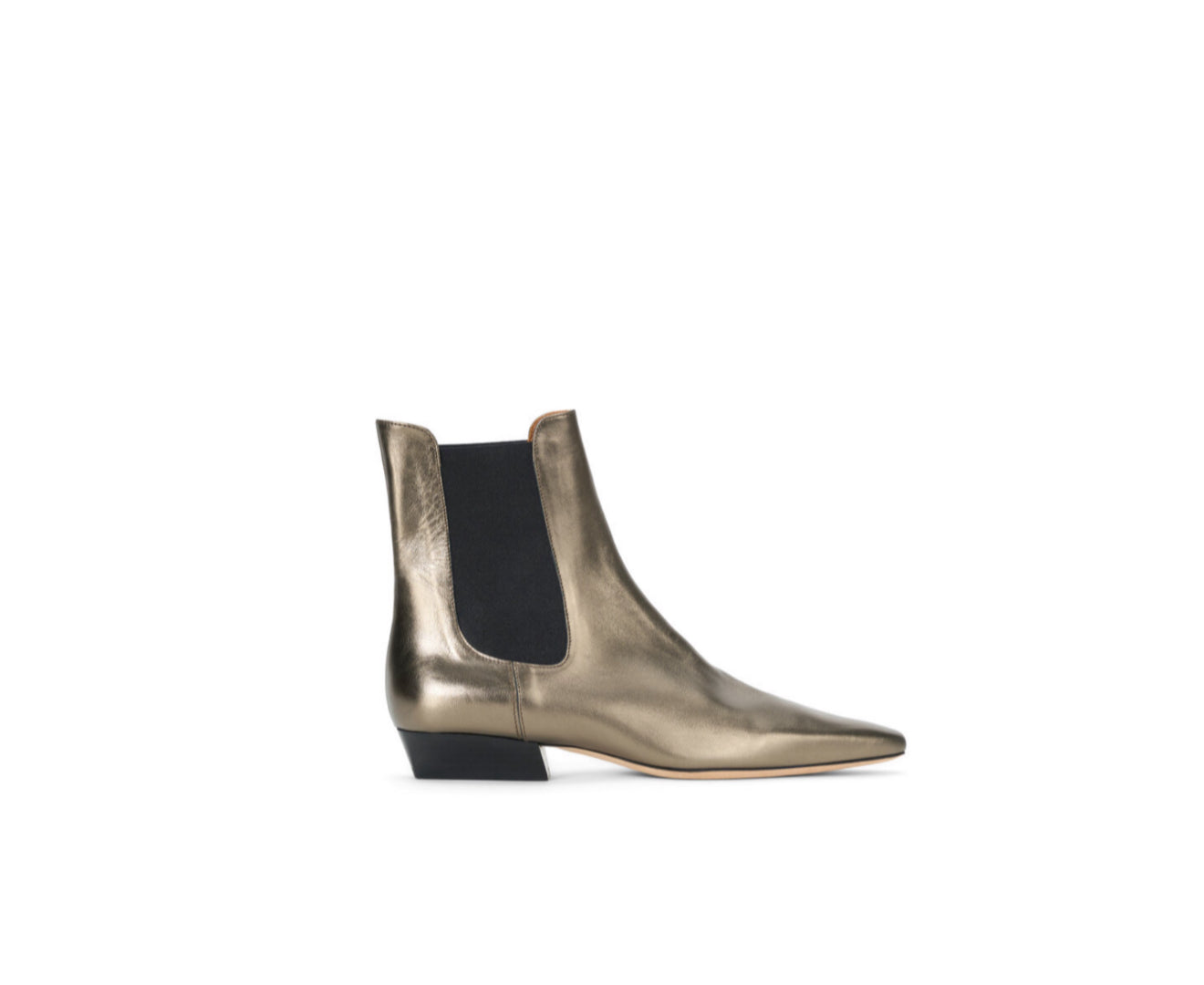 STAUD Aged Bronze Wally Chelsea Boot
