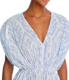 Echo Ikat Gemma Maxi Cover Up Dress - Sky Blue