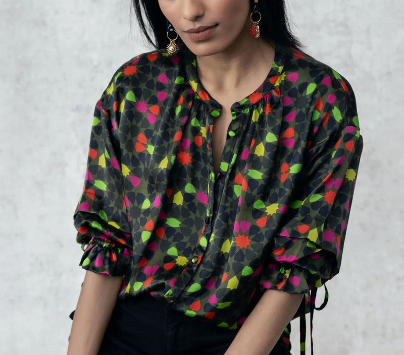 Emily Lovelock Tracy Blouse - Olive