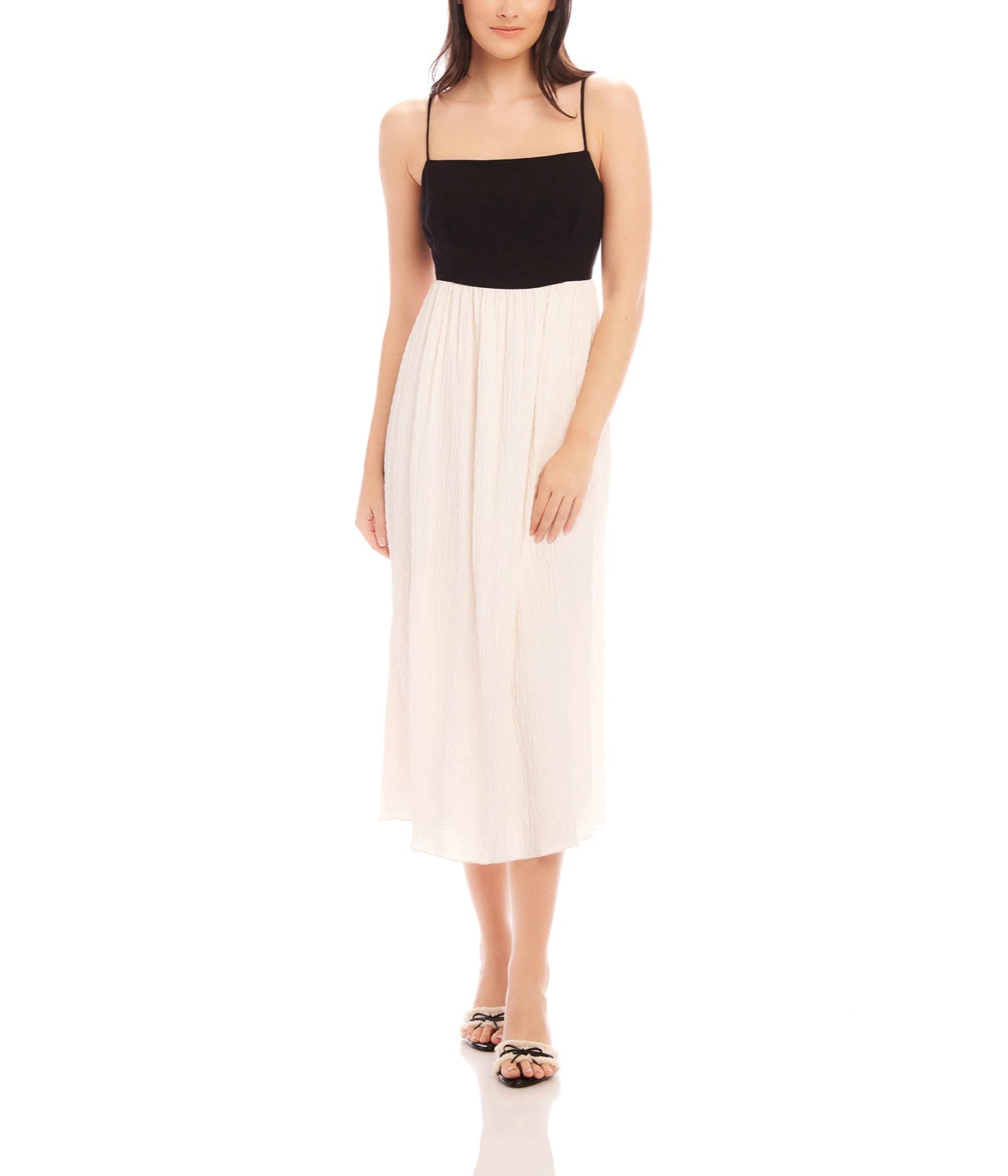 Fifteen Twenty Anetta Dress - Cream/Black