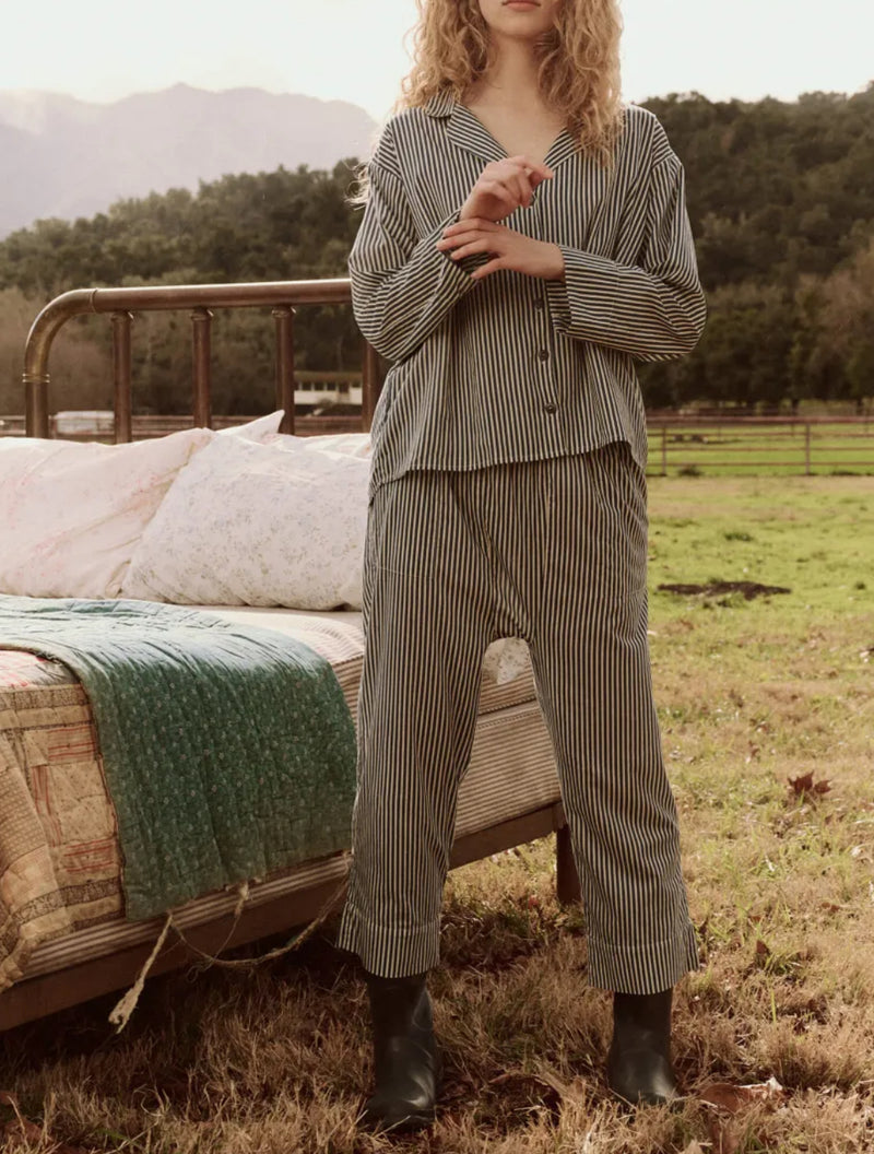 The Great. The Pajama Pant - Horizon Stripe