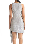Shoshanna Banks Shimmering Dress - Silver