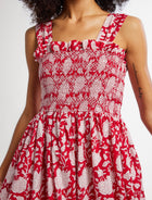 MILLE Garden Dress - Red Zinnia