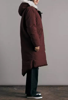 rag & bone Rae Nylon Puffer Coat - Deep Purple