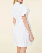 Dolce Cabo Poplin Statement Sleeve Dress - White