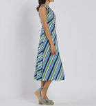 Jude Connally Easton Dress Stretch Poplin - Umbrella Stripe Navy