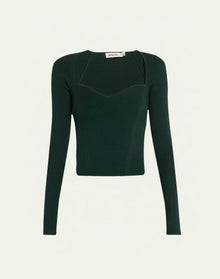 SIMKHAI Giuliana Sweetheart Top - Emerald